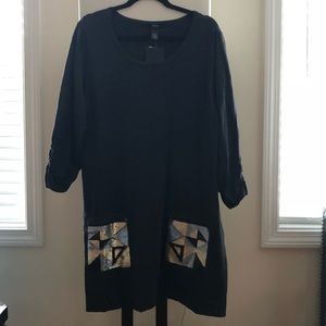 NWT Alfani Sequin Pocket Tunic Sweater Dress